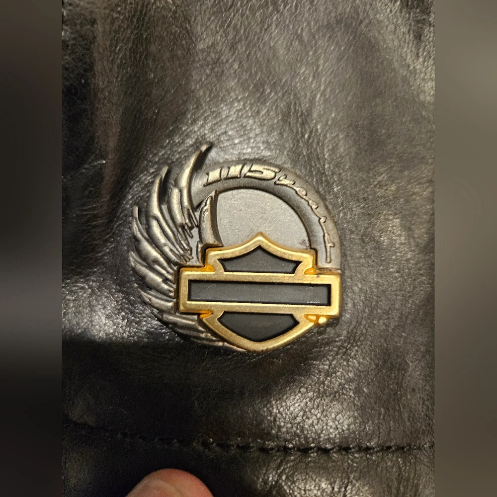 Rare Harley Davidson 115th Anniversary Women's M Leather Jacket - Picture 5 of 7
